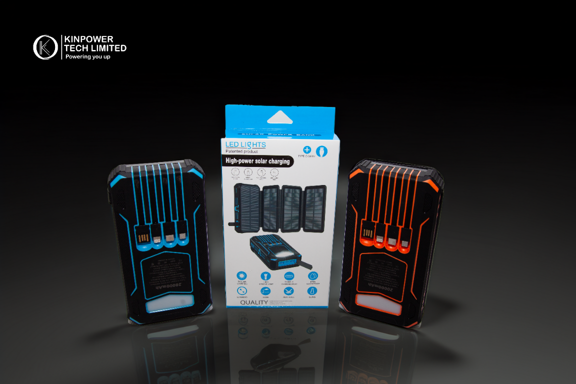 AC and DC chargeable power banks with integrated cables
